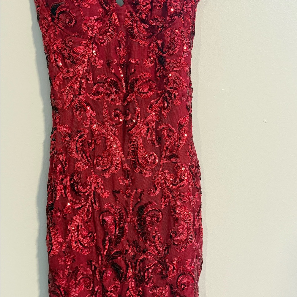 Windsor Red Sequin Mini Dress